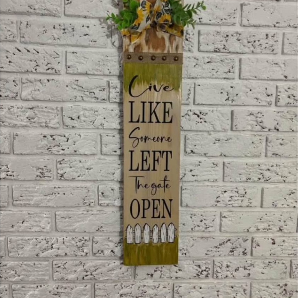 Live like someone left the gate open
